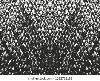 Distressed overlay texture of weaving fabric. grunge background. abstract halftone vector illustration