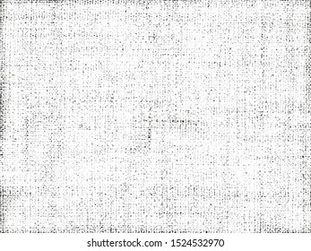 Distressed overlay texture of weaving fabric. grunge background. abstract halftone vector illustration