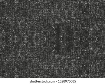 Distressed overlay texture of weaving fabric. grunge background. abstract halftone vector illustration