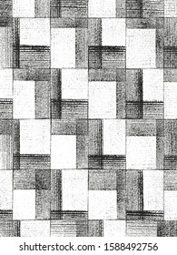 Distressed overlay texture of weaving fabric. grunge background. abstract halftone vector illustration