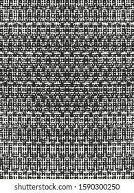 Distressed overlay texture of weaving fabric. grunge background. abstract halftone vector illustration