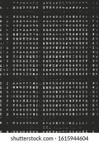Distressed overlay texture of weaving fabric. grunge background. abstract halftone vector illustration