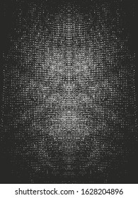 Distressed overlay texture of weaving fabric. grunge background. abstract halftone vector illustration