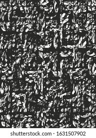 Distressed overlay texture of weaving fabric. grunge background. abstract halftone vector illustration