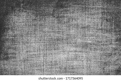 Distressed overlay texture of weaving fabric. grunge background. abstract halftone vector illustration