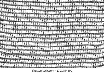 Distressed overlay texture of weaving fabric. grunge background. abstract halftone vector illustration