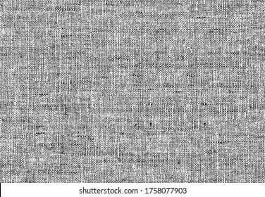 Distressed overlay texture of weaving fabric. grunge background. abstract halftone vector illustration