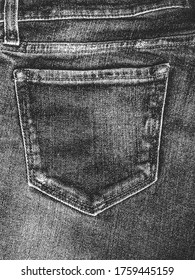 Distressed overlay texture of weaving fabric, jeans. grunge background. abstract halftone vector illustration