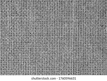 Distressed overlay texture of weaving fabric. grunge background. abstract halftone vector illustration