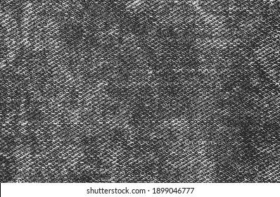 Distressed overlay texture of weaving fabric. grunge background. abstract halftone vector illustration