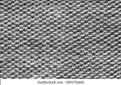Distressed overlay texture of weaving fabric. grunge background. abstract halftone vector illustration
