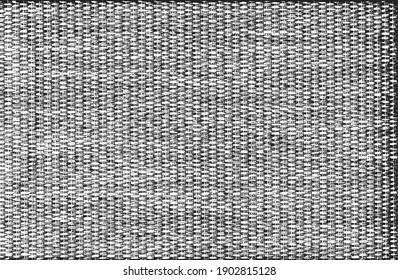 Distressed overlay texture of weaving fabric. grunge background. abstract halftone vector illustration