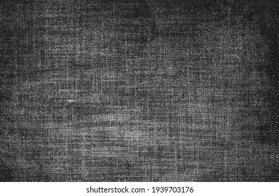 Distressed overlay texture of weaving fabric. grunge background. abstract halftone vector illustration