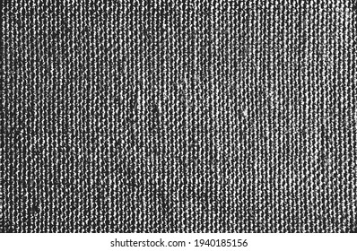 Distressed overlay texture of weaving fabric. grunge background. abstract halftone vector illustration