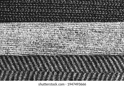 Distressed overlay texture of weaving fabric. grunge background. abstract halftone vector illustration