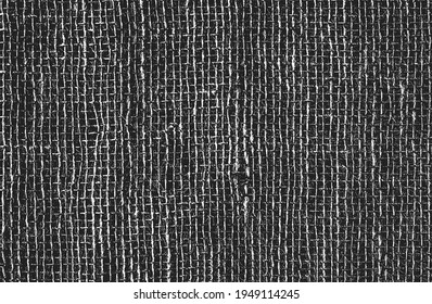 Distressed overlay texture of weaving fabric. grunge background. abstract halftone vector illustration