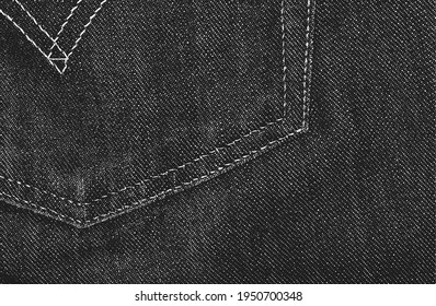 Distressed overlay texture of weaving fabric. grunge background. abstract halftone vector illustration