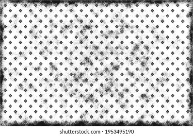 Distressed overlay texture of weaving fabric. grunge background. abstract halftone vector illustration