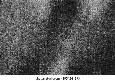 Distressed overlay texture of weaving fabric. grunge background. abstract halftone vector illustration