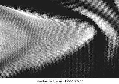 Distressed overlay texture of weaving fabric. grunge background. abstract halftone vector illustration