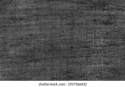 Distressed overlay texture of weaving fabric. grunge background. abstract halftone vector illustration