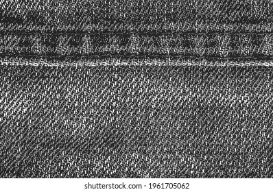 Distressed overlay texture of weaving fabric. grunge background. abstract halftone vector illustration