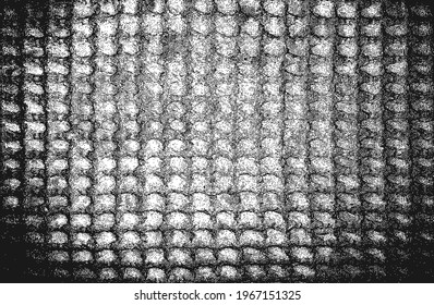 Distressed overlay texture of weaving fabric. grunge background. abstract halftone vector illustration