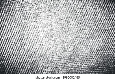 Textura superpuesta angustiada de tejido. fondo grueso. ilustración abstracta de vector de medio tono