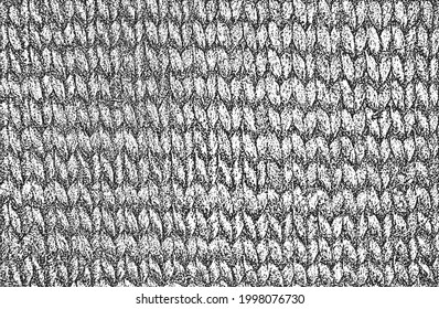 Texture de superposition en tissu tissé, pull tricoté ornemental, plâtre, jersey, pull-over. arrière-plan grunge. illustration vectorielle abstraite demi-teint
