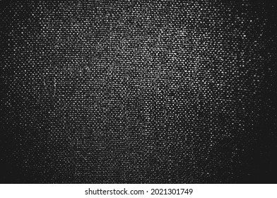 Distressed overlay texture of weaving fabric. grunge background. abstract halftone vector illustration