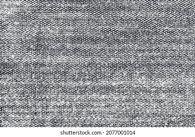 Distressed overlay texture of weaving fabric. grunge background. abstract halftone vector illustration
