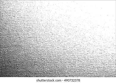 Distressed overlay texture of weaving fabric. grunge background. abstract halftone vector illustration