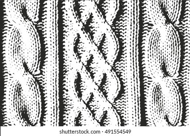 Distressed overlay texture of weaving fabric. grunge background. abstract halftone vector illustration