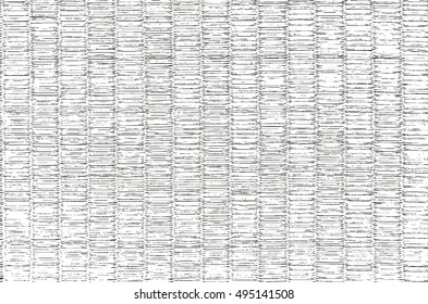 Distressed overlay texture of weaving fabric. grunge background. abstract halftone vector illustration