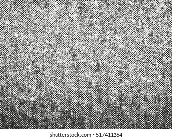 Distressed overlay texture of weaving fabric. grunge background. abstract halftone vector illustration