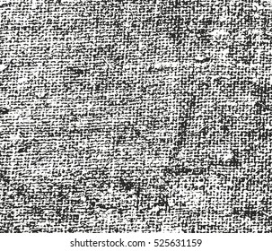 Distressed overlay texture of weaving fabric. grunge background. abstract halftone vector illustration