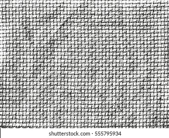 Distressed overlay texture of weaving fabric. grunge background. abstract halftone vector illustration