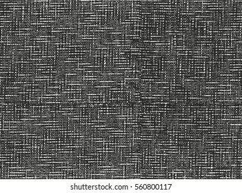 Distressed overlay texture of weaving fabric. grunge background. abstract halftone vector illustration