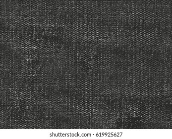 Distressed overlay texture of weaving fabric. grunge background. abstract halftone vector illustration