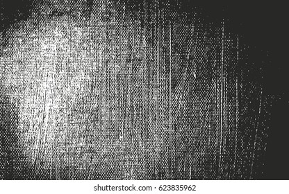 Distressed overlay texture of weaving fabric. grunge background. abstract halftone vector illustration