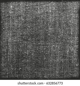 Distressed overlay texture of weaving fabric. grunge background. abstract halftone vector illustration