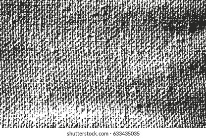 Distressed overlay texture of weaving fabric. grunge background. abstract halftone vector illustration