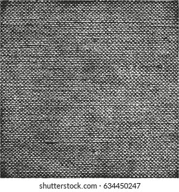Distressed overlay texture of weaving fabric. grunge background. abstract halftone vector illustration