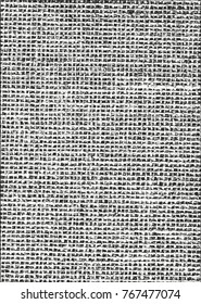 Distressed overlay texture of weaving fabric. grunge background. abstract halftone vector illustration