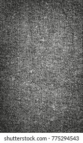 Distressed overlay texture of weaving fabric. grunge background. abstract halftone vector illustration