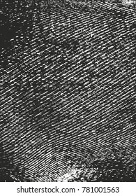 Distressed overlay texture of weaving fabric. grunge background. abstract halftone vector illustration