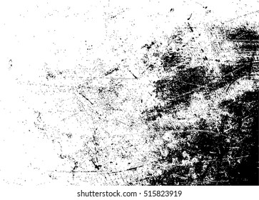 Distressed overlay texture.Abstract black and white grunge background.