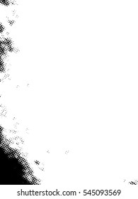 Distressed overlay Vector grunge halftone background. Halftone dots vector texture.