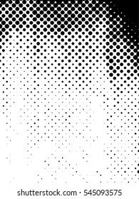 Distressed overlay Vector grunge halftone background. Halftone dots vector texture.
