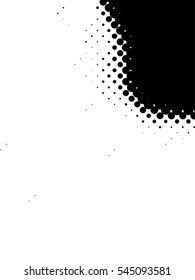 Distressed overlay Vector grunge halftone background. Halftone dots vector texture.
